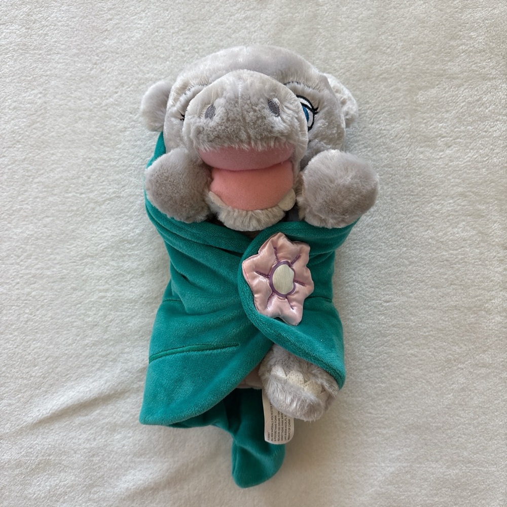 Vintage Animal Kingdom Disneyland Parks Baby Hippo 10" Plush